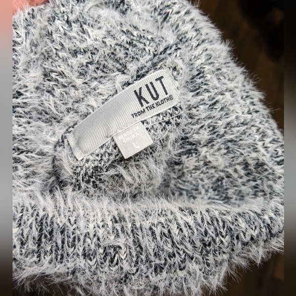 Women's KUT from the KLOTH houndstooth turtleneck sweater size large - Picture 3 of 5